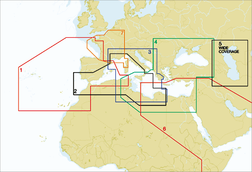 C-Map NT-MAX Mega Wide Med & Red Sea, Caspian & Black Sea