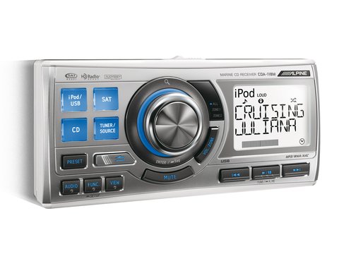 ALPINE CDA118M MARINE STEREO SYSTEM