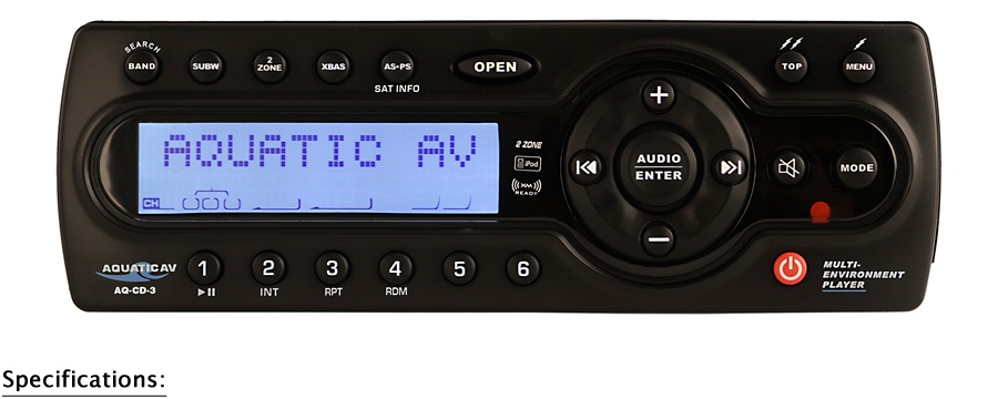 AQUATIC CD 3B WATERPROOF CD MEDIA CONTROL CENTRE