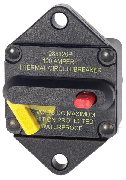 Blue Sea 285  Panel Mount Circuit Breaker 120a