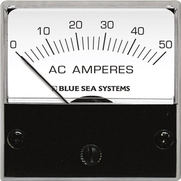 Blue Sea Analog Ammeter Ac Micro 0-50a