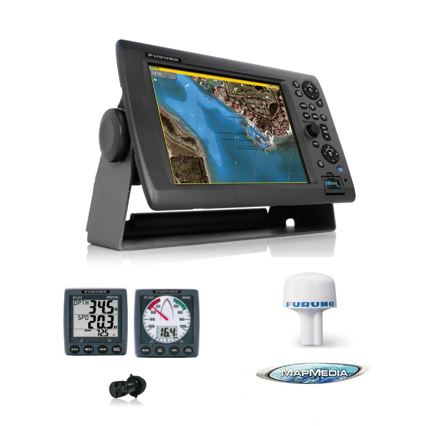 FURUNO MFD8 PLUS GPS320B PLUS CHART AND SPD/DEPTH/WIND INST PACK