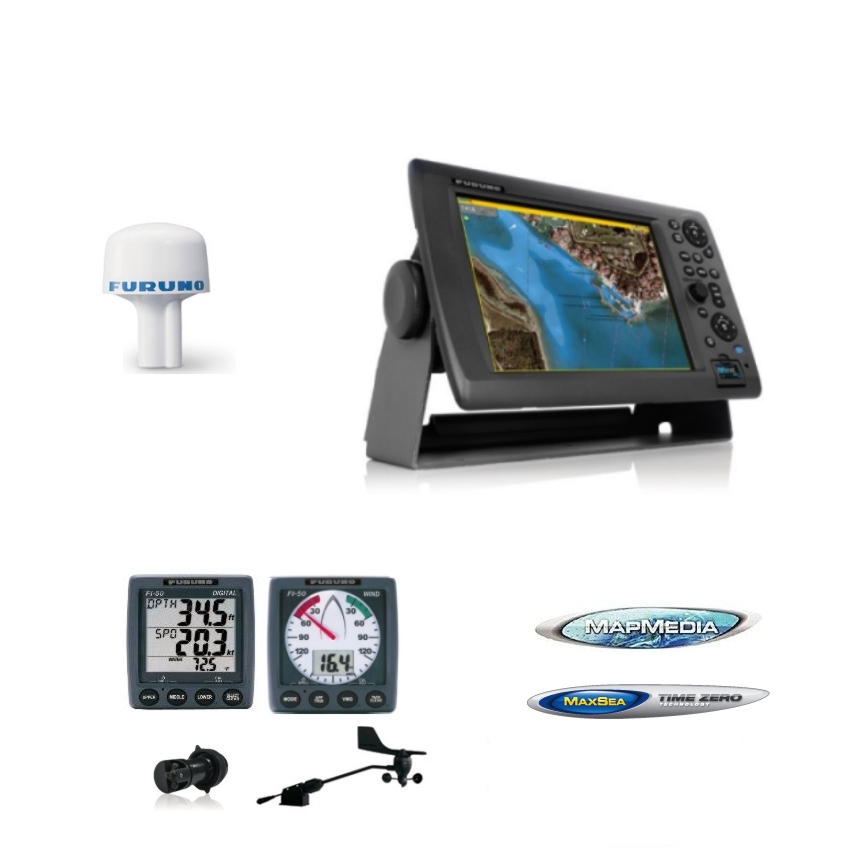 FURUNO MFD8 PLUS GPS320B PLUS CHART AND S/D/W INST PACK PLUS MAX