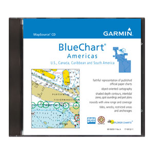 Garmin Blue Chart CD With Unlock Code for 1 X Reg Chart Americas