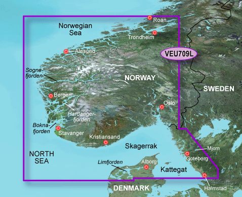 Garmin G2 Vision Large - VEU709L - South Norway