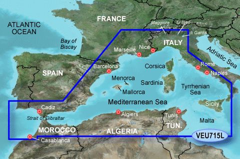 Garmin G2 Vision Large - VEU715L - Mediterranean West