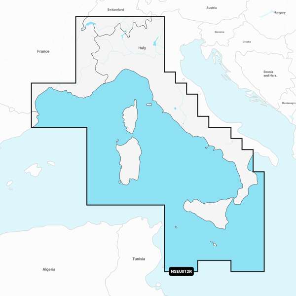 Garmin Navionics+ NSEU012R Mediterranean Sea  Cen. & West