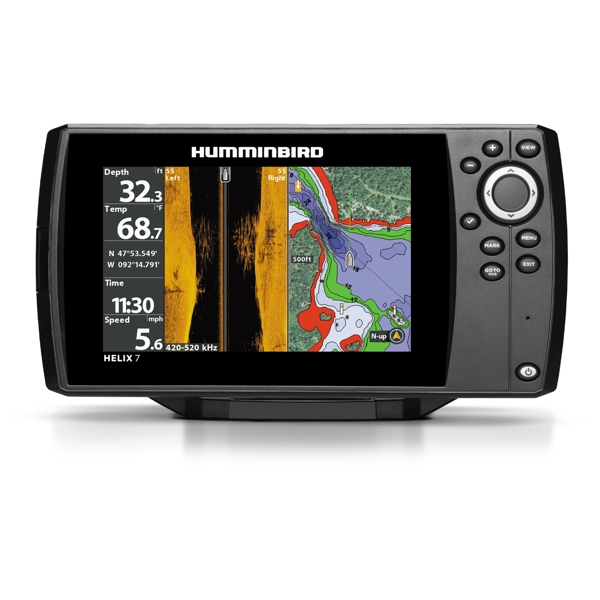 Humminbird HELIX 7 CHIRP SI GPS G2 With Transom Mounted TR Humminbird HELIX 7 CHIRP SI GPS G2 With Transom Mounted TR