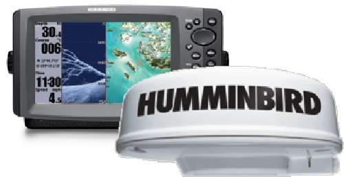 HUMMINBIRD 958DI PLUS 2KW RADAR BUNDLE AND NAVIONICS SMALL CHART HUMMINBIRD 958DI PLUS 2KW RADAR BUNDLE AND NAVIONICS SMALL CHART