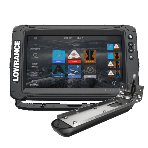 Lowrance Elite-9 Ti2 With Active Imaging 3-in-1 Transom Mounted Transducer Lowrance Elite-9 Ti2 With Active Imaging 3-in-1 Transom Mounted Transducer