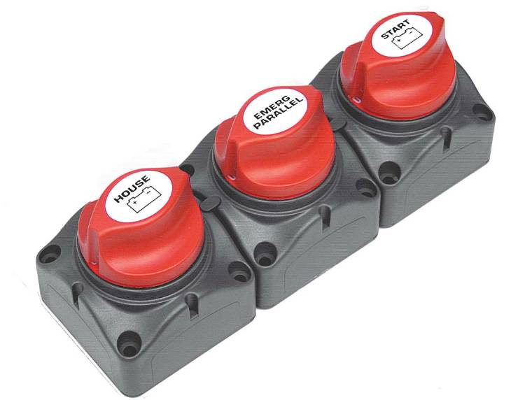 BEP BATTERY SWITCH CLUSTER (3 SWITCHES)