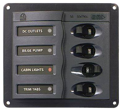 BEP 4 WAY DC CIRCUIT BREAKER PANEL