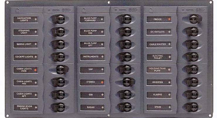 BEP 24 WAY DC CIRCUIT BREAKER PANEL VERTICAL