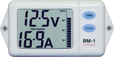 Nasa BM1C Compact Battery Monitor - White