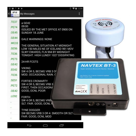 Nasa BT3 Bluetooth Navtex Receiver With H Vector Antenna