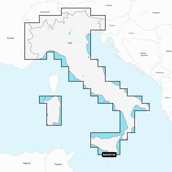 Navionics Plus Regular - Italy Lakes & Rivers - EU073R - SD Card