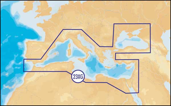 NAVIONICS XL9 CF FORMAT 23X MED AND BLACK SEA