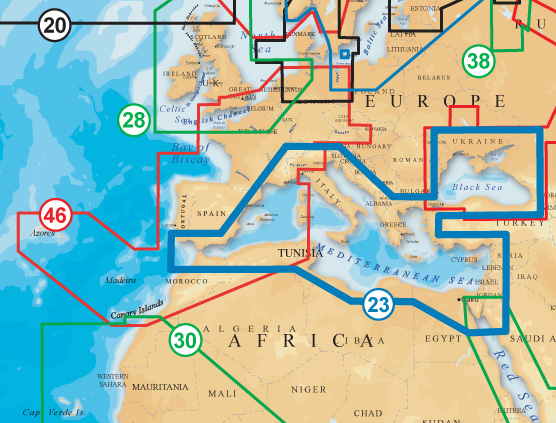 NAVIONICS XL9 SD FORMAT 23X MED AND BLACK SEA