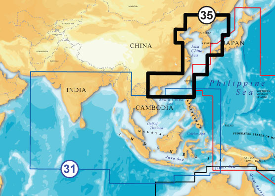 NAVIONICS XL9 CF FORMAT 35X CHINA AND KOREA