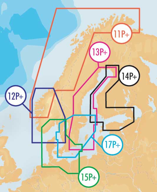 NAVIONICS PLATINIUM PLUS SWEDEN SOUTH - 17P+