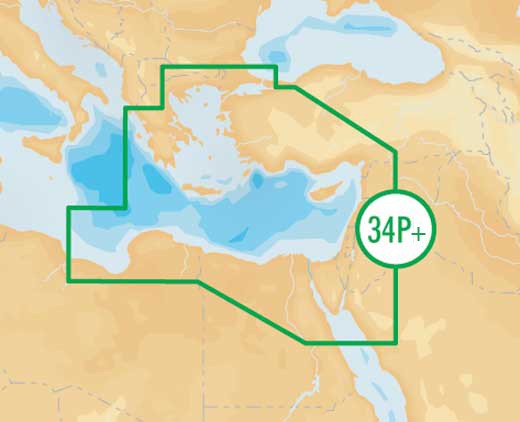 NAVIONICS PLATINIUM PLUS E MED - 34P+ COMPACT FLASH FORMAT