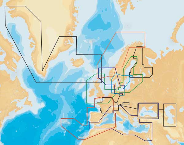 Navionics XL9 Charts Europe