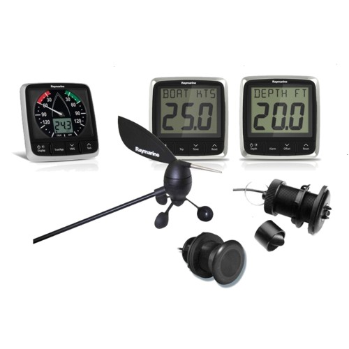 RAYMARINE i50 & i60 Wind / Speed / Depth - 3 x Instrument c/w Txd Packs RAYMARINE i50 & i60 Wind / Speed / Depth - 3 x Instrument c/w Txd Packs