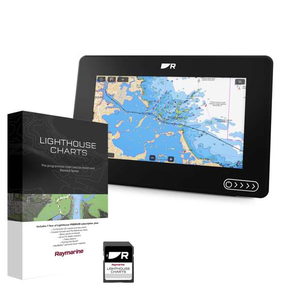 Raymarine Axiom 2 7" Chartplotter & Western European LightHouse Chart