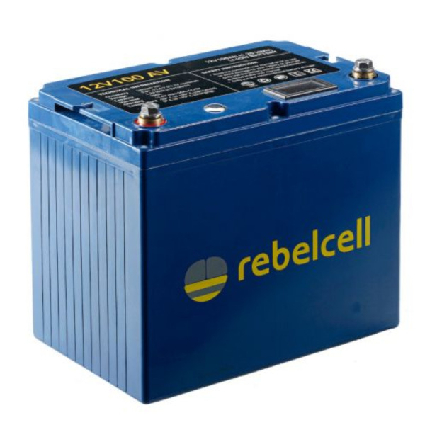 Rebelcell 12V100 AV Lithium-Ion Leisure Battery - 12V / 100A - 1.29kWh