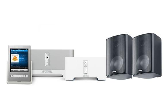 Sonos Bundle BU250 + Plus X.2 White Speakers inc ZonePlayer 90/Z