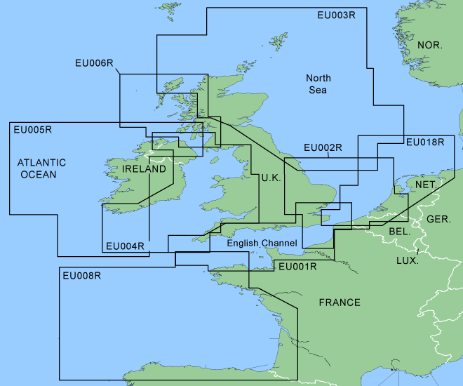 BlueChart Regular Pre-Programmed Chip UK & Ireland