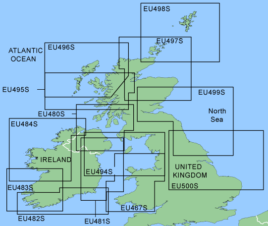 BlueChart Pre-Programmed Chip Small - UK North